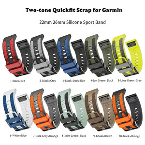 Correa de Silicona Deportiva de 26mm 22mm para Reloj Inteligente Garmin Fenix 8 Pro E 7X 6 5X Tactix Instinct Forerunner 970 965 - Product Image 2