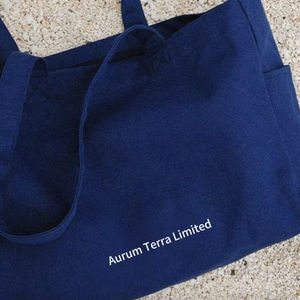 Reusable Customized Letter Logo Printed Shopping Cotton Canvas Active Lifestyle Sporty Tote Bag for Gym - Product Image 2