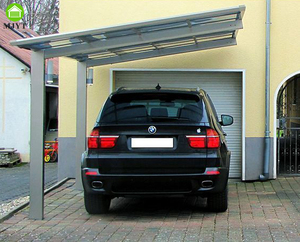 Auvent en métal en aluminium de polycarbonate <span class=keywords><strong>d</strong></span>'abri de voiture en porte-à-faux simple de résistance de neige - Product Image 6