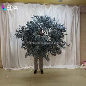 LEDA ขายส่งช่อดอกไม้ประดิษฐ์สีฟ้าสำหรับตกแต่งเพดานงานแต่งงาน  ดอกไม้แขวนเพดานสำหรับตกแต่งงานอีเว้นท์ ปาร์ตี้ และเวที - Product Image 3