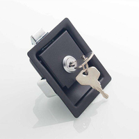 Serrure de panneau d'armoire électrique YH9539 en alliage de zinc, carrée, industrielle, pour camping-car, camion, remorque, accessoires, cylindres