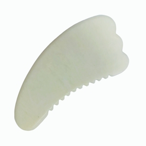 หวีกัวซาทรงเขากวางหยกซิ่วหยานสีขาว – อุปกรณ์เสริมความงามและสปา - Product Image 5