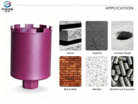 Foret à béton M35 de haute qualité, court, pour utilisation humide ou sèche, 25-200 mm, longueur 150-200 mm, filetage M22