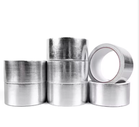 Ruban adhésif en aluminium tissé renforcé, résistant à l'eau, de qualité industrielle, couleur argent