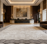 Günstiger Langlebiger Waschbarer Rutschfester Hotel 3D-Druck Teppichboden von Wand zu Wand für Bankettsaal und Flur