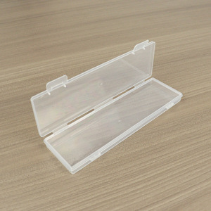 Transparent Plastic <b>Storage</b> <b>Box</b> Rectangle 17.1x5.2x1.3cm Covered For Jewelry And <b>Small</b> Parts Organization - Product Image 3