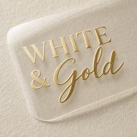 Autocollants adhésifs en PVC estampés à chaud avec du feuille d'or pour l'emballage de cadeaux