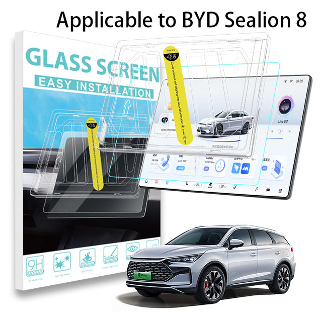 BYD Sealion 8 Navigation Tempered Glass Screen Protector Center Console Screen Protector Ev Car Interior Accessory