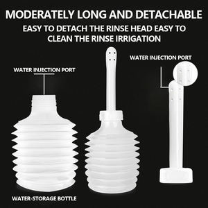 Ducha <span class=keywords><strong>vaginal</strong></span> desechable de grado médico de 200ML para mujer, cuidado íntimo, lavadoras púbicas ginecológicas, productos de higiene femenina - Product Image 2