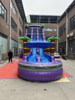 Toboggan aquatique gonflable commercial pour adultes, château gonflable pour enfants avec piscine
