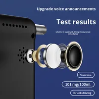Analizador de alcohol en aliento de calidad premium con carcasa de plástico, compatible con OEM y ODM, para control pre-conducción de conductores, certificado CE.
