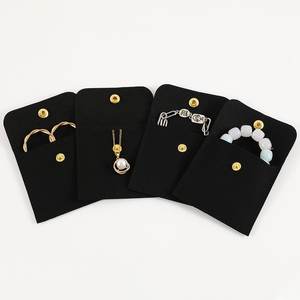 PUPPYSWE 8*8cm Microfiber Jewelry Bag No logo High Quality Velvet Pouch Bag Jewelry Packaging Pouch - Product Image 5