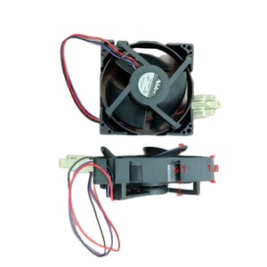 พัดลมแบบแกนหมุน 12 นิ้ว แบบลูกปืนสลีฟ 12V ใบพัดพลาสติกสีดำ สำหรับใช้ในบ้าน - Product Image 5