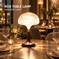 Lampe de table LED RGB créative nordique, commande tactile, rechargeable par USB, lumière d'ambiance nocturne pour chambre à coucher, salon, décoration de la maison