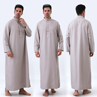 Robe islamique de haute qualité, robe arabe du Qatar, Kandura, vêtements traditionnels pour la prière de l'Aïd, vêtements quotidiens pour l'Aïd