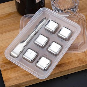 Accesorios de Bar de Metal Reutilizables, <span class=keywords><strong>Espejo</strong></span> para Herramientas, <span class=keywords><strong>Cubo</strong></span> de Hielo para Whisky Sostenible - Product Image 3