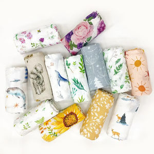 Organic Bamboo Cotton Super Soft <strong>Muslin</strong> Baby <strong>Swaddle</strong> Nursery Swaddling Blankets Newborn <strong>Muslin</strong> Blanket - Product Image 2