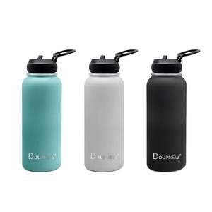 Custom 950ml 32oz 12-24 Hours Thermal Handgrip Vacuum Drinking <b>Bottle</b> Camping <b>Sports</b> Double Wall Insulated Stainless Steel <b>Water</b> - Product Image 2