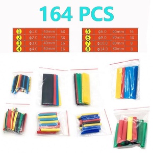 164 pièces de gaines thermorétractables isolantes pour câbles de données, protection de téléphones portables, réparation électrique domestique - Product Image 2