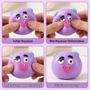 Juguete Blandito de Maltosa Southpeak Expression Ball, Juguete Blandito con Cara de Perro, Terapia para Manos, Alivio del Estrés, Ansiedad, TDAH, Autismo, Mochi DPS - Product Image 3