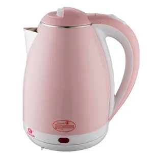 Hot Sell 2.0L 1500W 220V color plastic shell anti scalding fast electric kettle