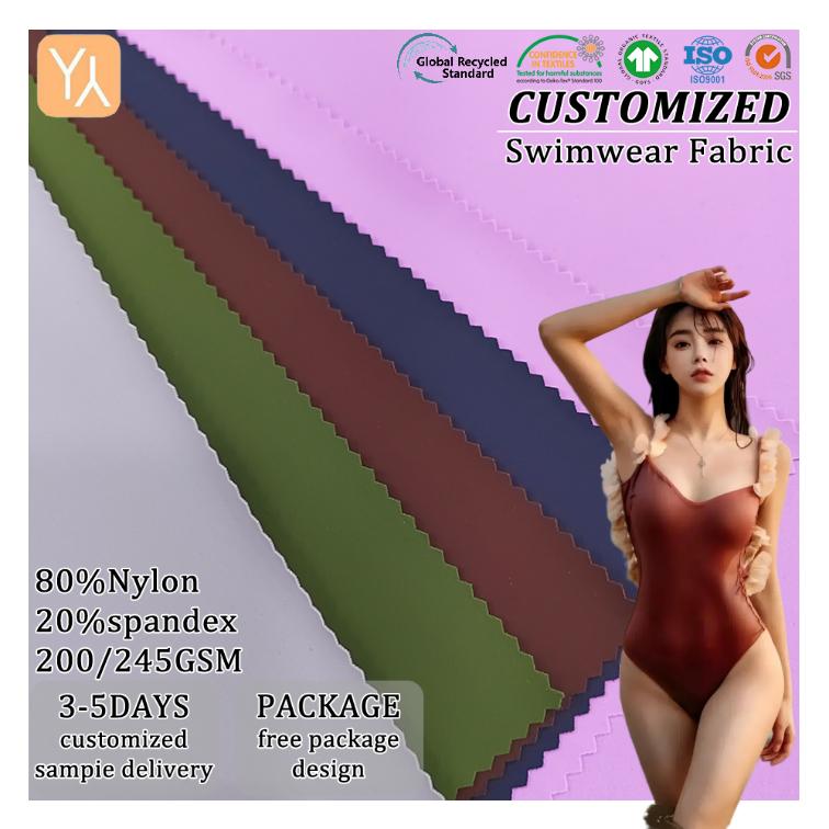 Factory Direct Casual 80% Nylon 20% Spandex Knitted Stretch Breathable Stripe Medium Weight Fabric for Girls' Lingerie