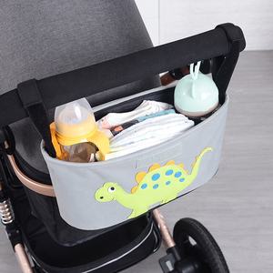 यूनिवर्सल घुमक्कड़ आयोजक अछूता कप धारक के साथ सुरक्षित पट्टियाँ फोन कॉम्पैक्ट डिजाइन फिट सभी Strollers के लिए जेब - Product Image 4