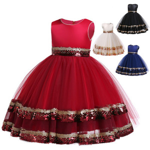 Robes de princesse pour petites filles, vêtements pour enfants, vêtements de fête d'anniversaire en dentelle, dernières tendances 2019, vente chaude - Product Image 4