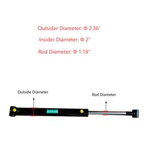 Çift Etkili Üniversal Hidrolik Silindir, 2900-3600 PSI Hidrolik Silindirler Krom Kaplama Piston Mili - Product Image 3