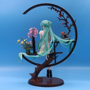 Bellissima statuetta in PVC di Shaohua in Cheongsam, modello di una ragazza anime, scultura seduta con parti mobili. - Product Image 4