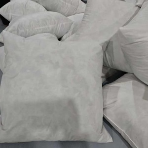 Cuscino Ultra Morbido in Piuma d'Oca con Memoria Grigio Bianco Intrecciato 20x20 con Fodera in Cotone, Cuscino Decorativo Peluche Accogliente per Divano Letto - Product Image 6