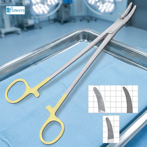 6flowers Heaney Gyne Needle Holders TC à mâchoires courbées et pointe à dents croisées pour procédure gynécologique - Product Image 2