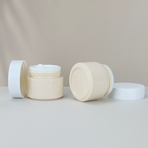 Luxury Custom Nude Ceramic Glass Jar 20ml 30ml 50ml 100g Opal White Porcelain Glass Moisturizer Cosmetic Cream Jar with Lid - Product Image 6