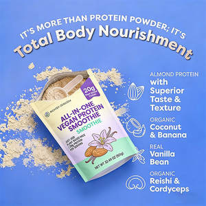 Yüksek kaliteli All-in-One <span class=keywords><strong>Vegan</strong></span> <span class=keywords><strong>Protein</strong></span> tozu bitki bazlı diyet takviyesi Vegans sağlık bilinci için badem proteini yaptı - Product Image 3
