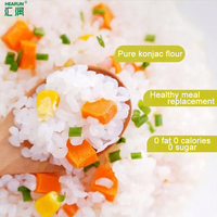 Hearun Konjac Factory OEM Low-Carbs No Sugar Fat Protein Wet Organic Shirataki Rice Gluten-Free Instant Rice Halal Certified