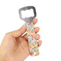 Nuevo Abridor de Botellas Plano de Acero Inoxidable, Abridor de Botellas Profesional para Hotel, Abridor de Botellas de Cerveza con Diseño de Anime y Dibujos Animados