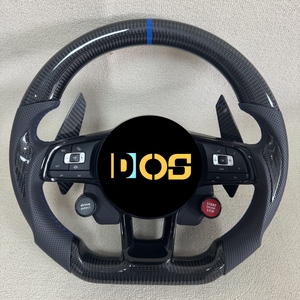 Volant DOS pour Volkswagen Mk7 <span class=keywords><strong>Golf</strong></span> <span class=keywords><strong>7</strong></span> R Mk6 Mk5 GTI GTD GTS <span class=keywords><strong>GTE</strong></span> GLI R-Line CC, personnalisation du volant en daim - Product Image 3