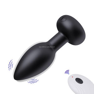 Plug Anale Circolare con Massaggiatore Vibrante, Controllo Remoto Wireless, 10 Frequenze di Vibrazione, Giocattolo Sessuale Anale e Vaginale in Silicone Platino - Product Image 1