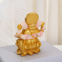 Statue en résine dieu hindou Ganesha Thai éléphant tronc dieu richesse Sculpture indien bouddha ornement Feng Shui modèle cadeau de vacances