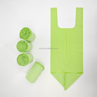Sacs poubelles 100% biodégradables, sacs à ordures compostables, doublures de poubelles, sacs poubelles ménagers en PLA écologiques, thermoscellables, jetables, vente en gros