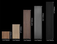 Panneau mural en bois à lattes en PVC MDF HDF Placage bois Décoration intérieure Panneau acoustique Akupanel