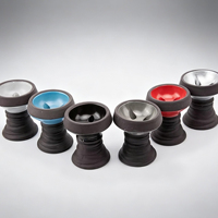 Filtres métalliques pour chicha, antiadhésifs, porte-tabac, écologiques, finition miroir moderne, coffret cadeau