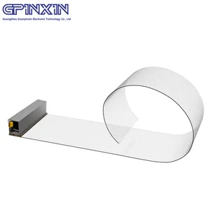 GPINXIN-P5-20 mm transparenter flexibler LED-Filmbildschirm Indoor-Display transluzenter flexibler Kristallfilm-Display Digital Signage
