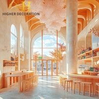 Conception de comptoir de bar de restaurant haut de gamme personnalisée Tables et chaises de meubles de restaurant de haute qualité pour la décoration de restaurant