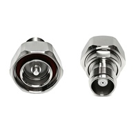 Connecteur RF plaqué nickel 50 ohms L29 7/16 DIN mâle vers HN femelle, adaptateur coaxial en stock