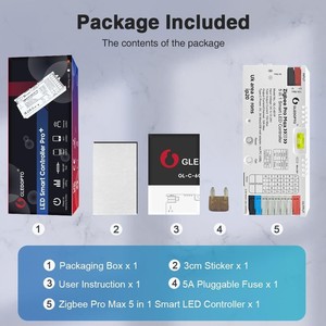Controlador de Tira LED Inteligente Gledopto ZigBee 30 5 en 1 RGB/<span class=keywords><strong>RGBW</strong></span>/Variado para Uso en Interiores, 1000 LED, Compatible con los Principales Ecosistemas - Product Image 6