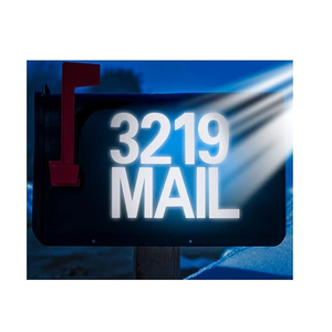 Tùy Chỉnh In Chuyển Sticker Trắng Số Và Chữ Phản Quang Dán Cho Bên Ngoài Hộp Thư Sử Dụng - Product Image 1