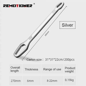 8-22mm 자전거 오토바이 수리 수공구 더블 헤드 스패너 자체 조임 조정 가능한 Torx 렌치 - Product Image 4
