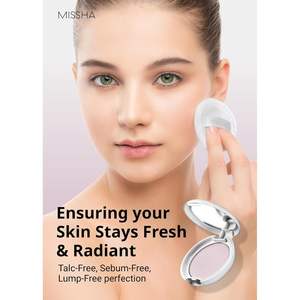 Poudre compacte rose Missha Airy Pot 5g, poudre fixante translucide pour un fini naturel et éclatant - Product Image 3