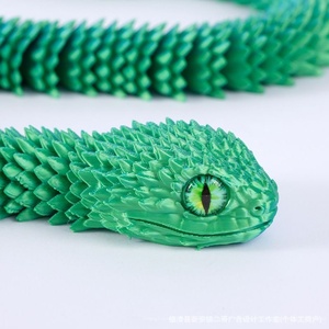 Jouet Serpent Viper en Verre Imprimé en 3D Fait Main Créatif, Articulations Multiples Mobiles, Jouet Anti-Stress pour Adultes et Enfants, Motifs Animaux et Dinosaures - Product Image 5